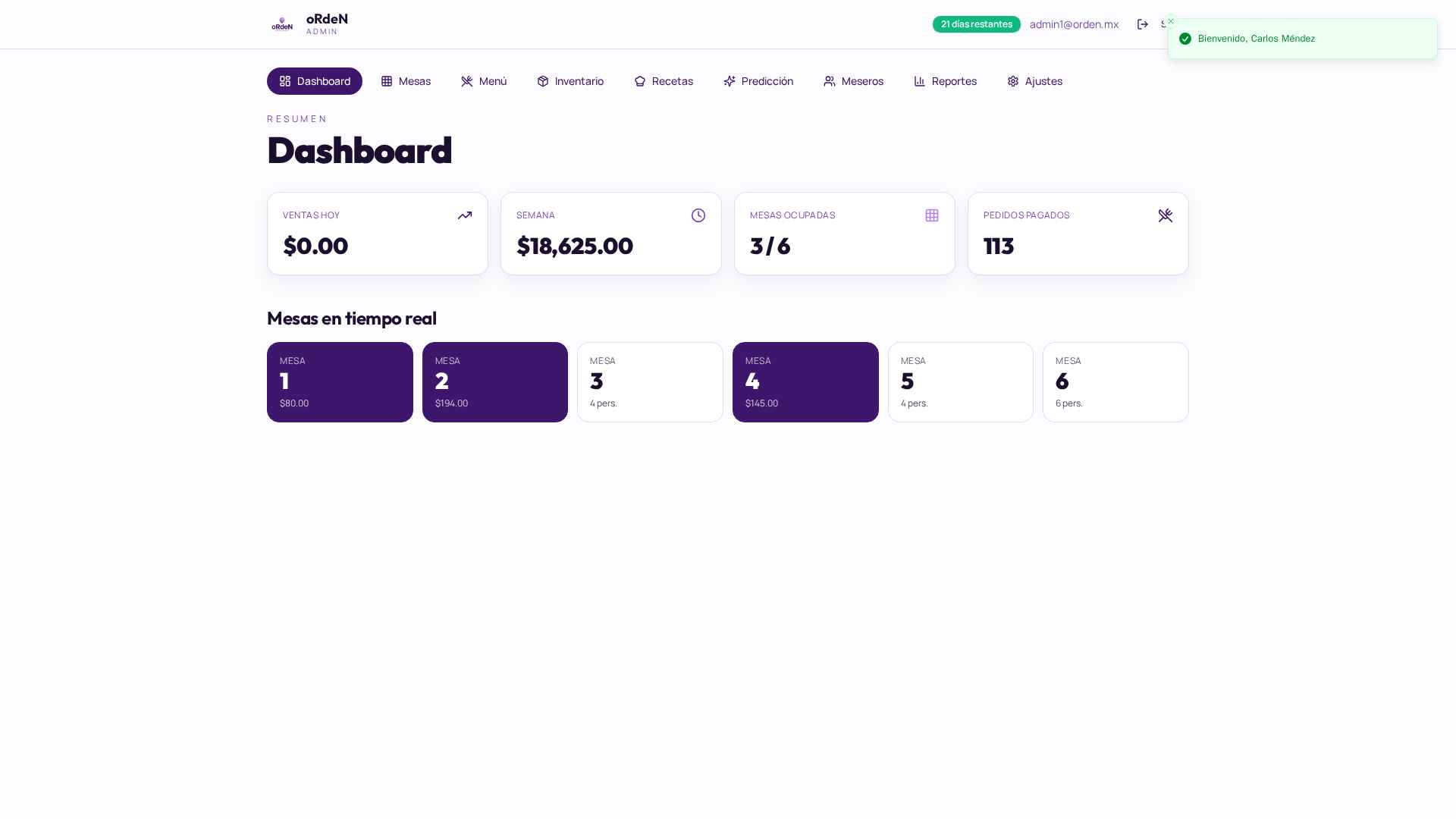 Admin Dashboard